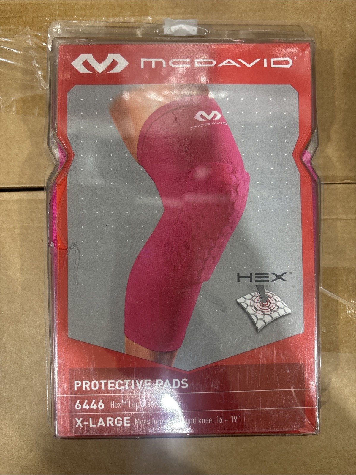 McDavid Adult HEX Protective Leg Sleeves – Pink