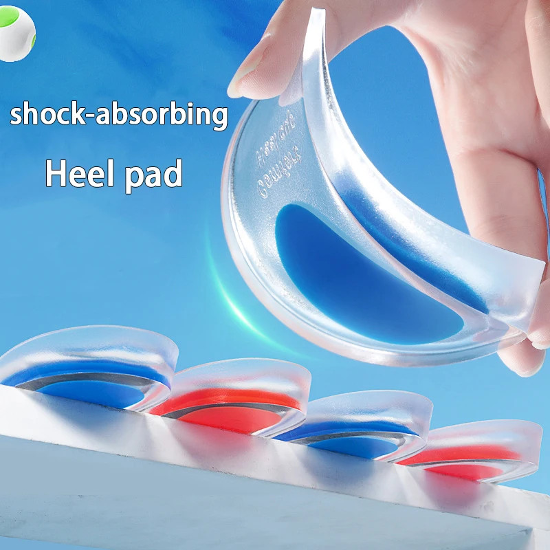 Soft Silicone Shock Absorbing Insoles Men’s and Women’s Invisible Height Increas