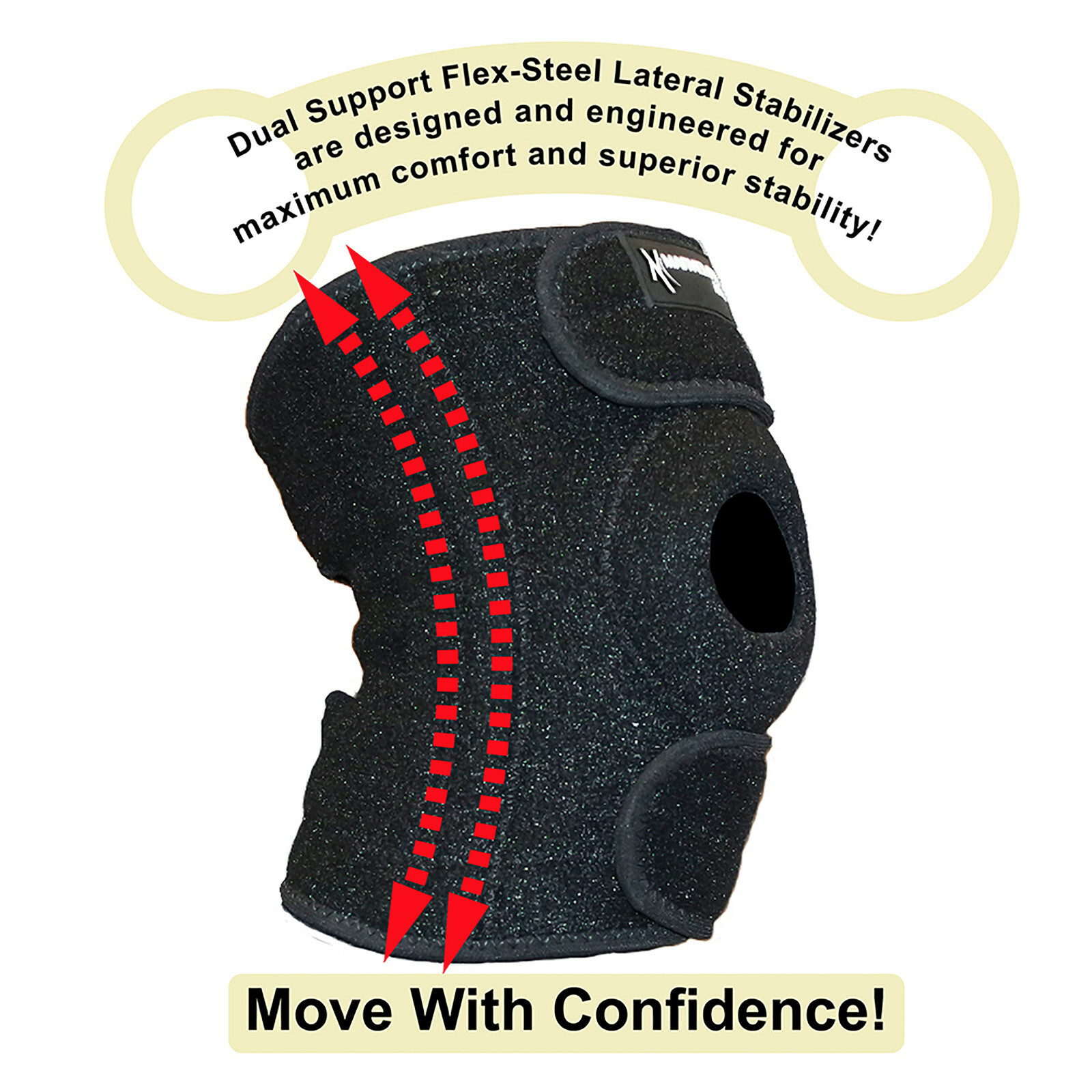Exercise Braces Support Knees Compression Stabilizer Running Hiking Pain Relief