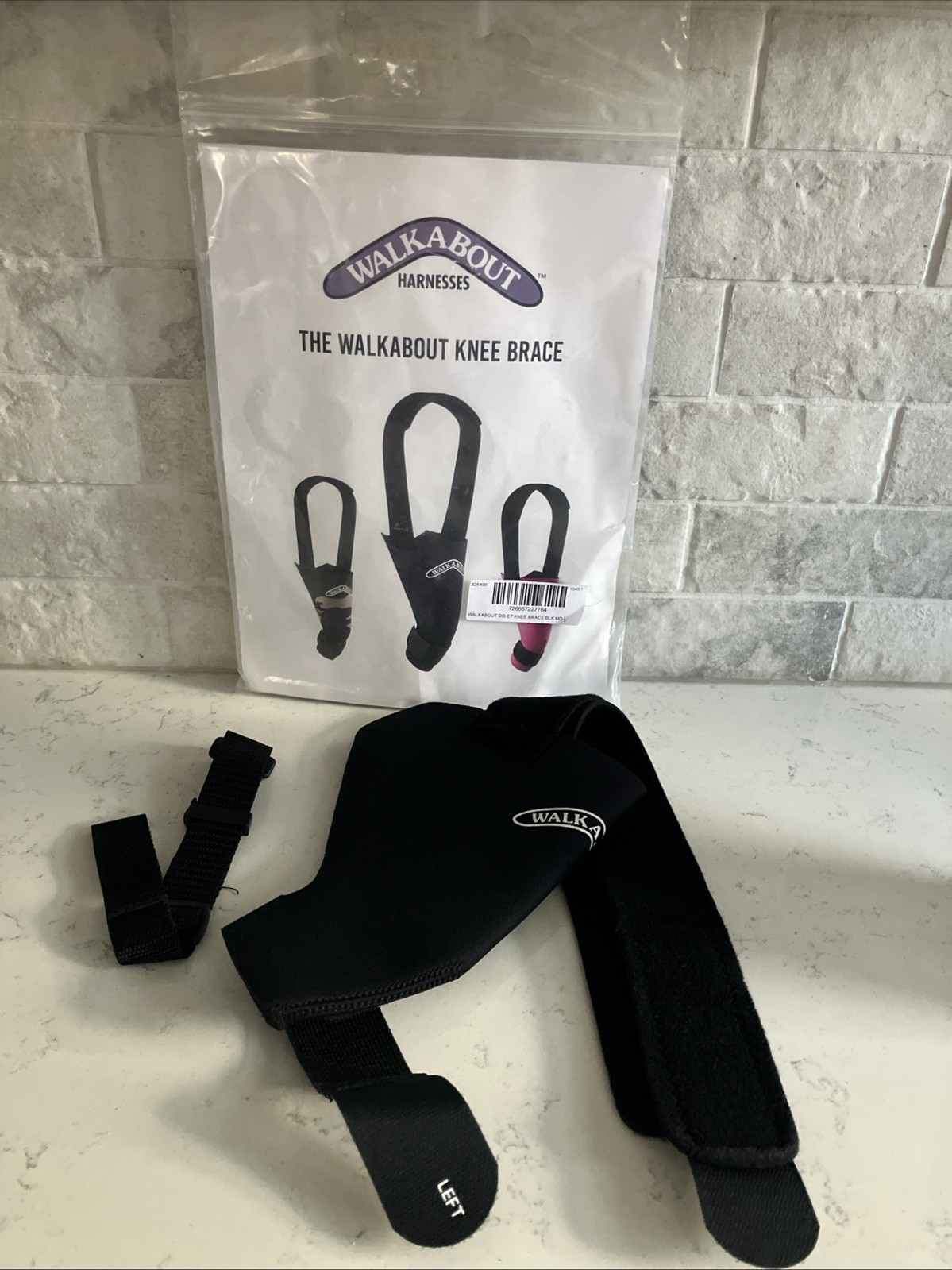 Walkabout Dog knee brace Left MD/L Black