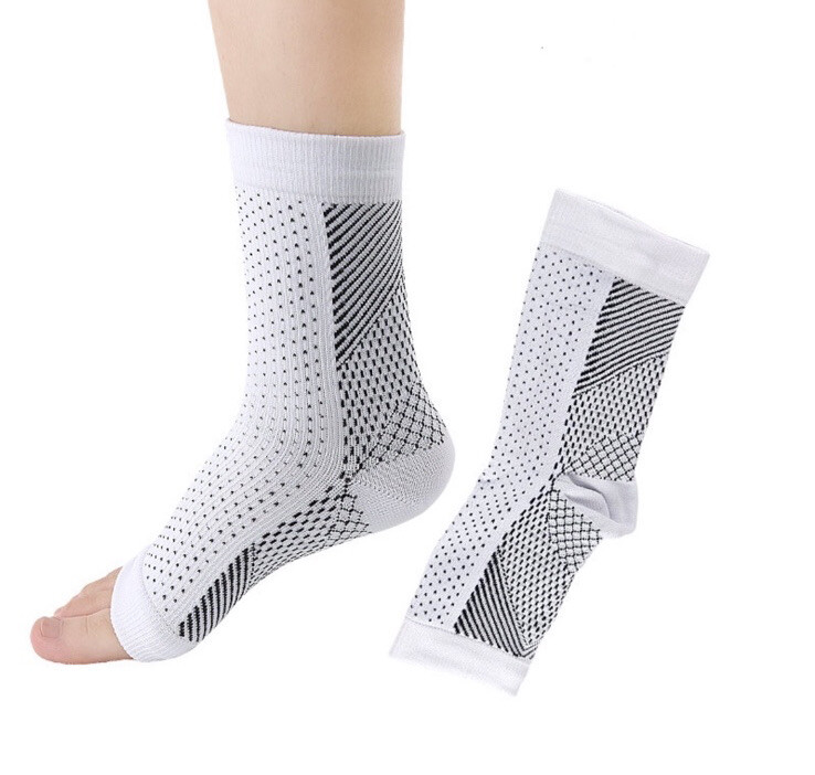 Compression Ankle Sleeve foot Support socks plantar pain relief valgus heel US