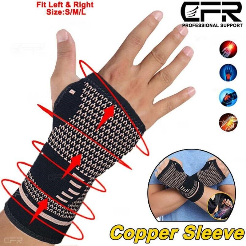 Wrist Support Hand Brace Compression Glove Sleeve Arthritis Carpal Tunnel Sports
