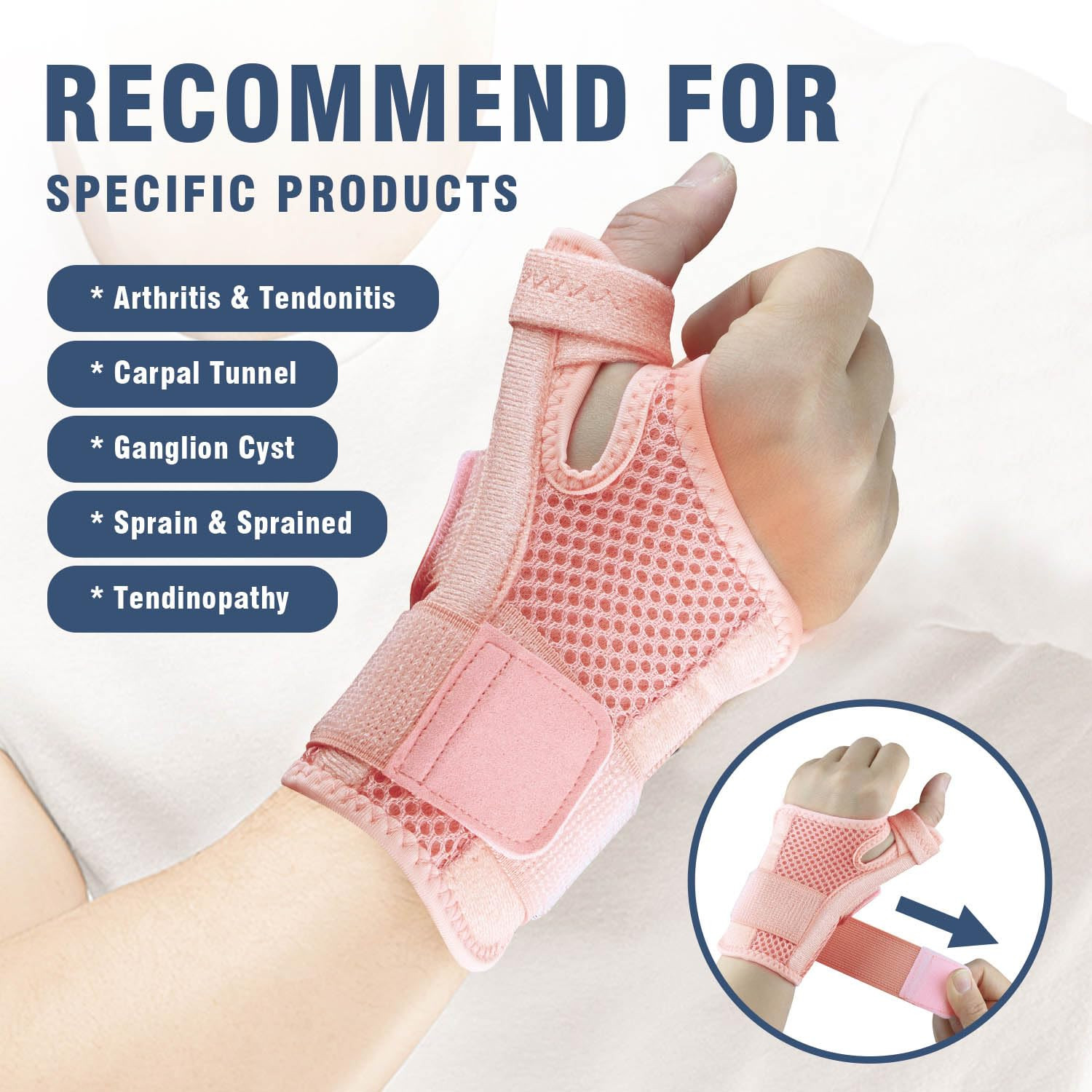 Thumb Brace, Thumb Spica Splint for Right Hand or Left Hand for Arthritis Pai…