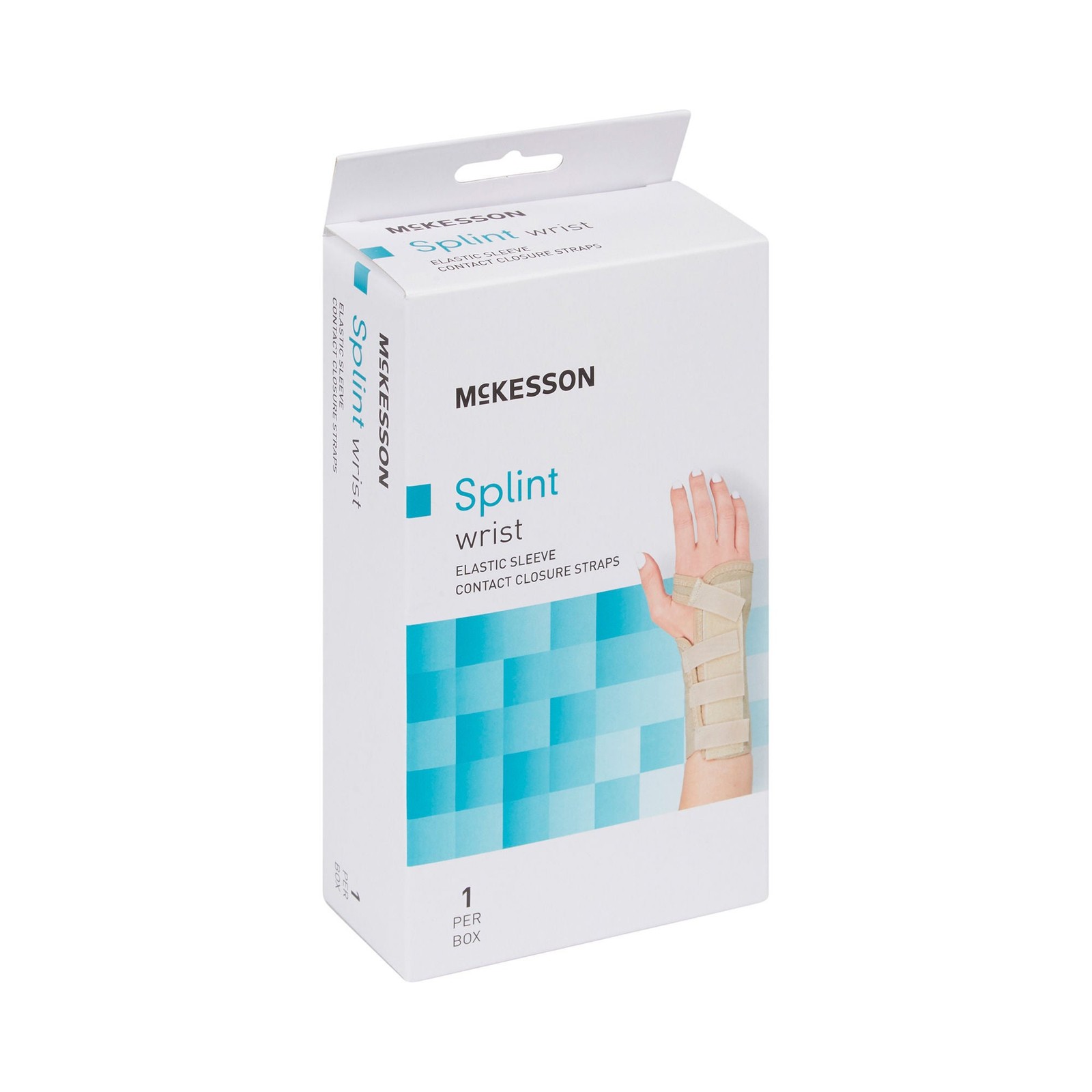 McKesson Hook and Loop Wrist Brace for Left Hand 155-79-87083