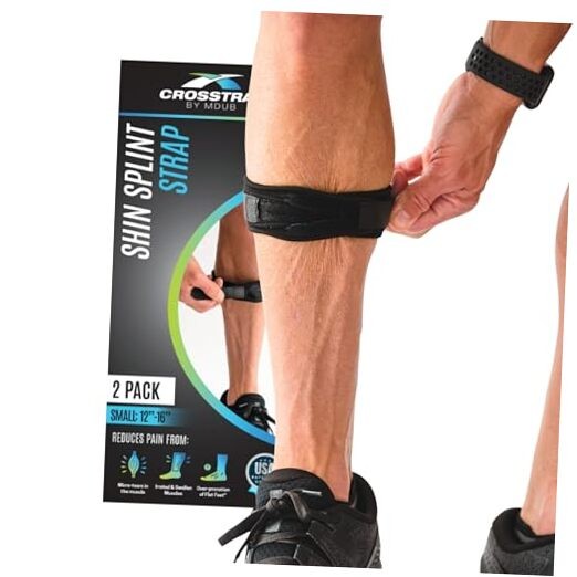 Calf & Shin Supports, Shin Splint Brace | Adjustable Neoprene Small (2 Straps)