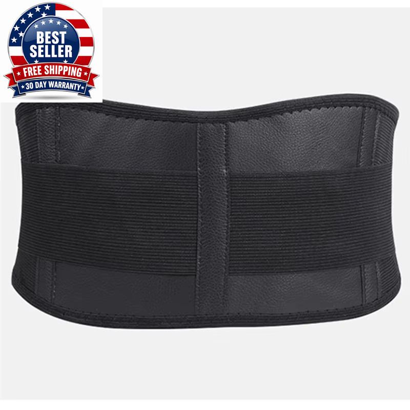 1Pc Lower Back Support Brace with Self Heating, Adjustable Waist Belt for Lumbar