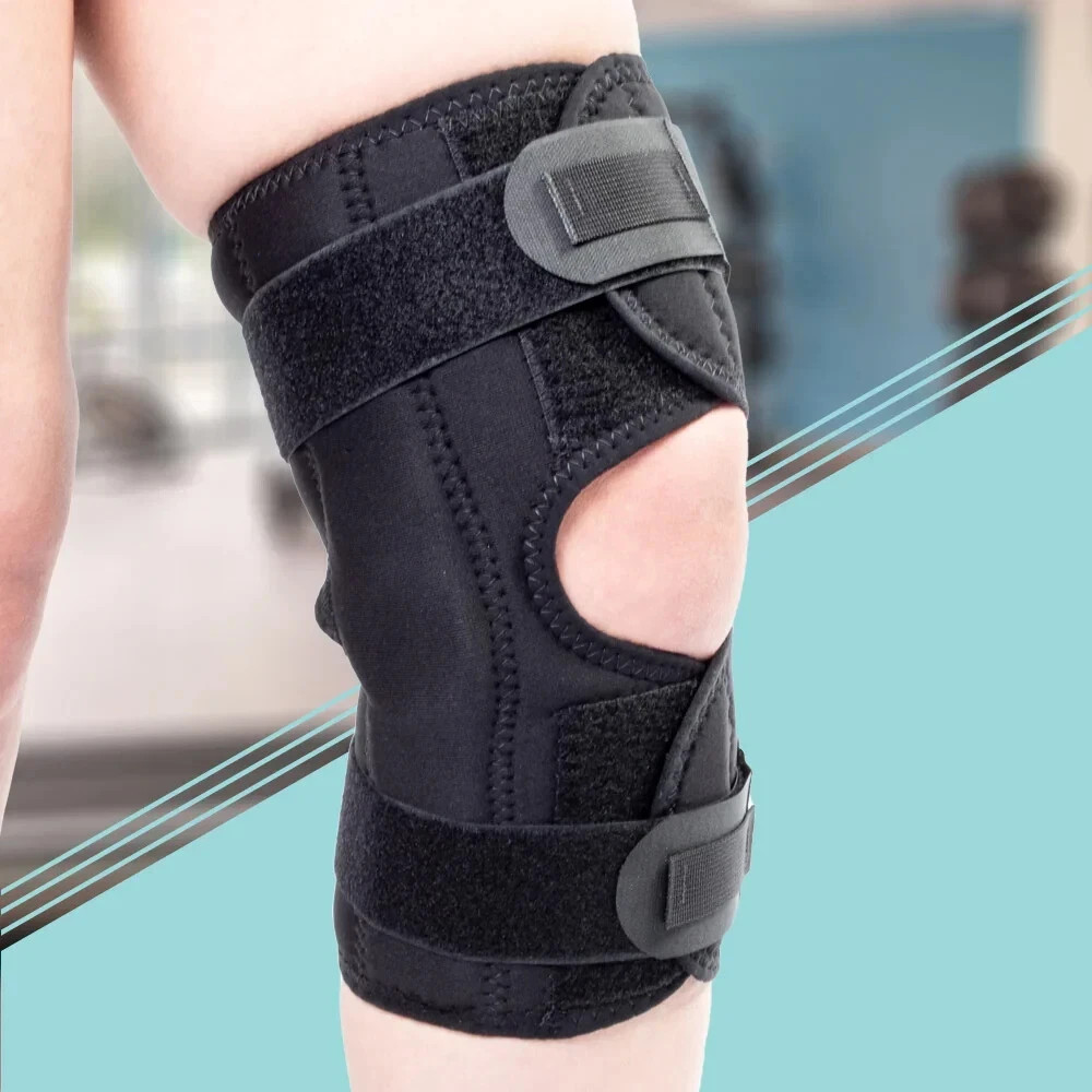 NEW KOOLFLEX WRAP AROUND KNEE BRACE W/ ALUMINUM HINGES SZ XL. VAKC64-PC.