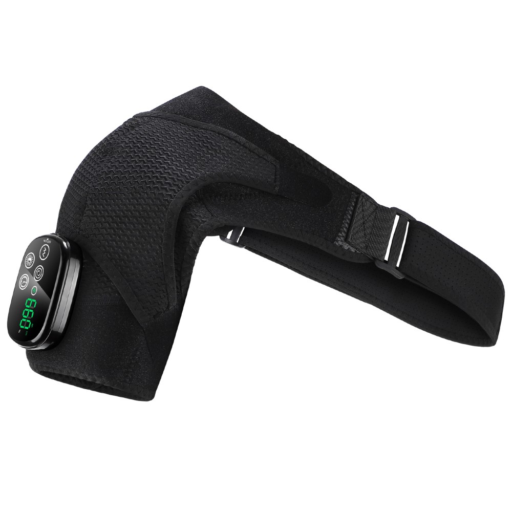 660nm & 850nm Infrared Red Light Therapy Heated Vibration Shoulder Massager Wrap