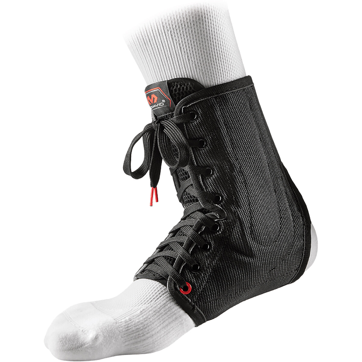 McDavid Lace-Up Ankle Brace with Stays – Black