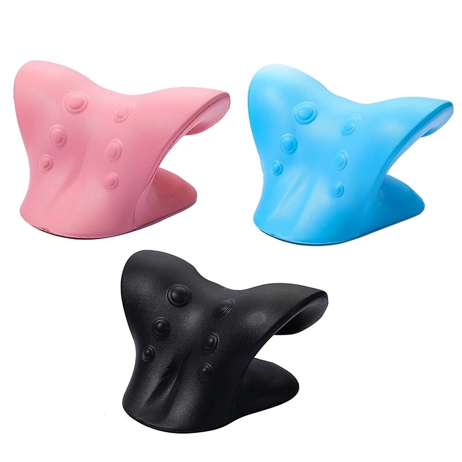 Neck Traction Pillow Cloud Shape Stretcher Cervical Spine Pain Relief Corrector