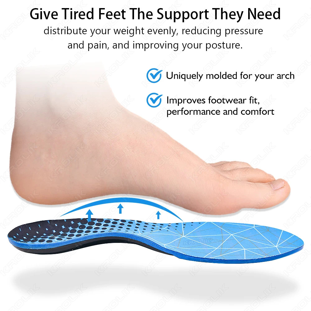 Arch Support Orthopedic Insoles For Shoes Comfortable and Soft Flat Feet Insoles