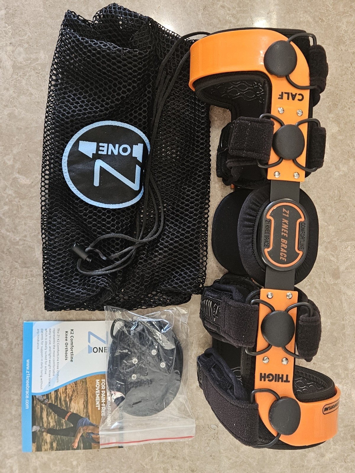 Z1 K2 Knee Brace for ACL Ligament Sports Injuries OA & Knee Pain for Men/Wmn S6