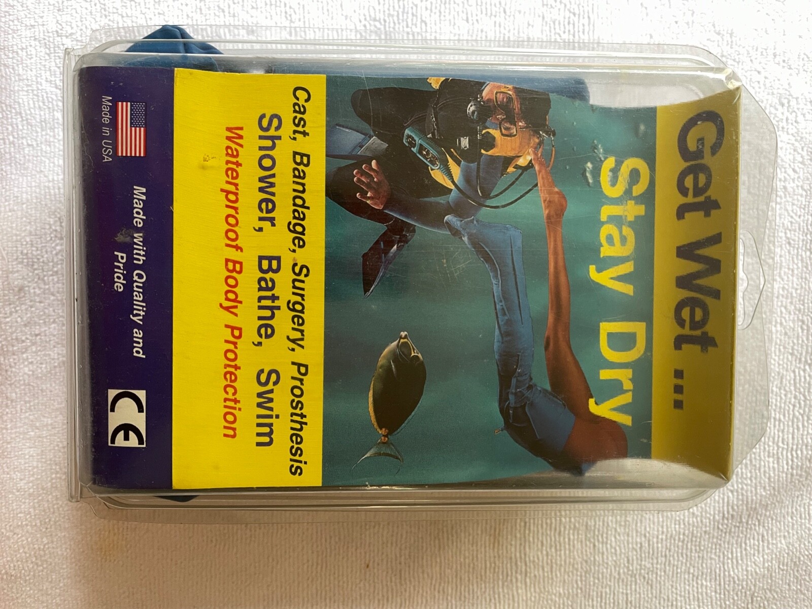 xerosox waterproof cast cover. cast is totally submersible  