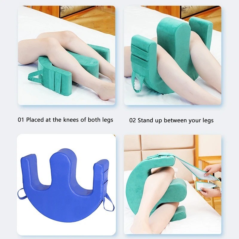 Turn Over Device W-Type Bed Pad Anti-Bedsore Pillow with Straps for Elderly Care