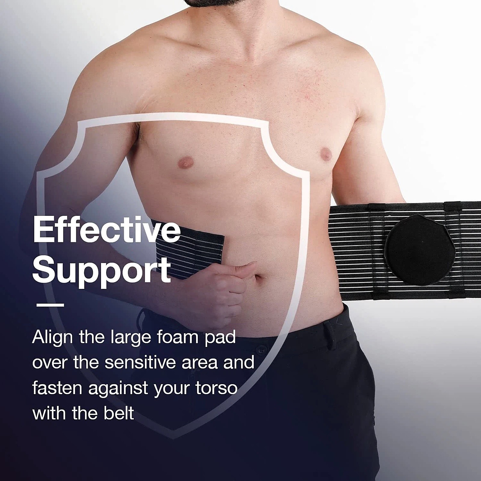 Umbilical Hernia Belt Abdominal Support Binder Compression Pad Adjustable Unisex