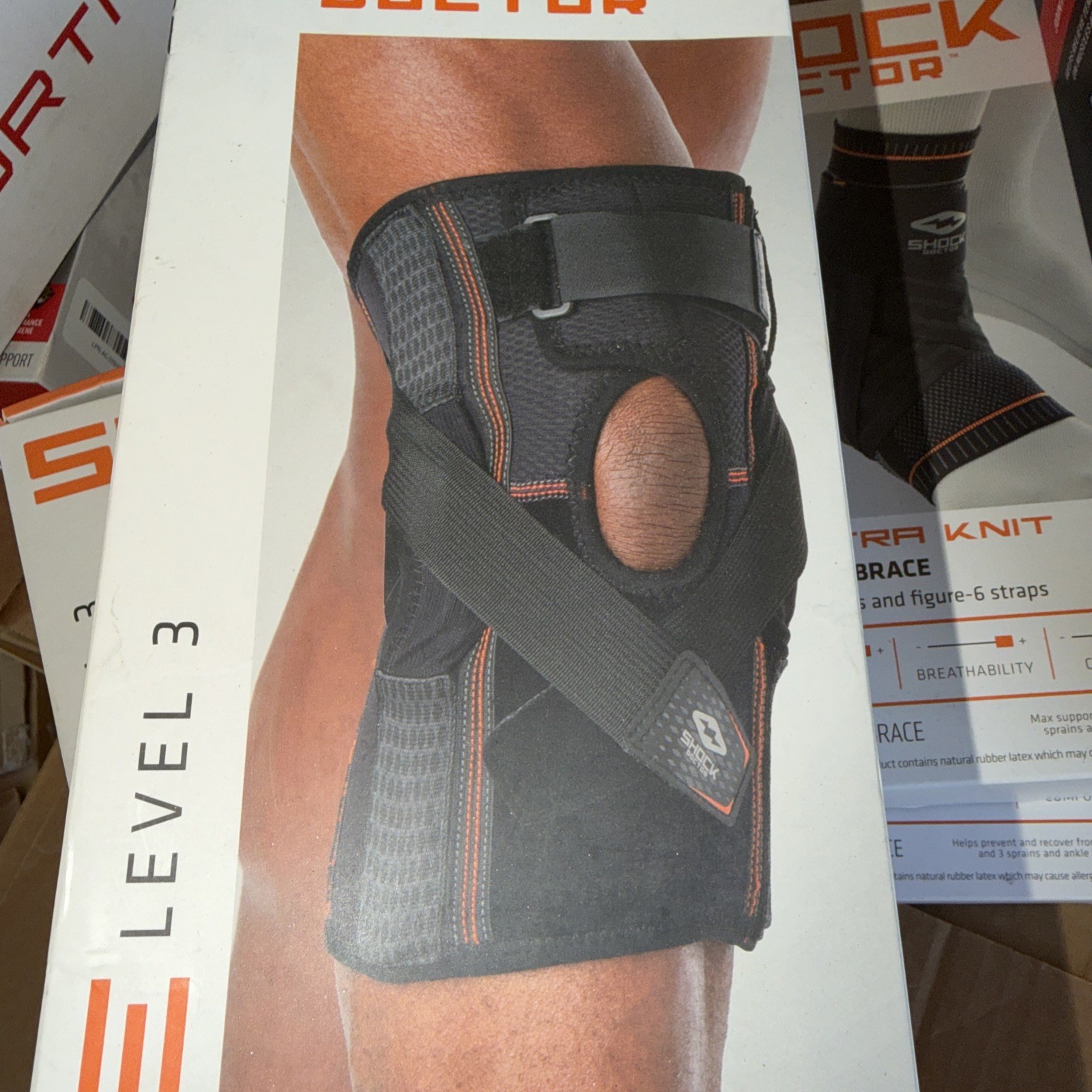 Shock Doctor Level 3, Knee Brace with heavy duty Hinges, size small 13”-14