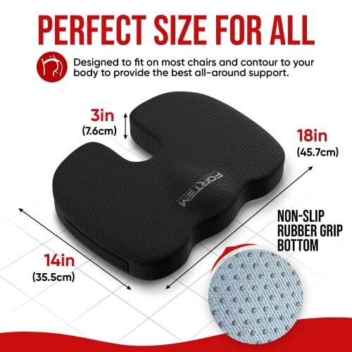 Cojín de asiento de espuma viscoelástica para silla de coche de oficina