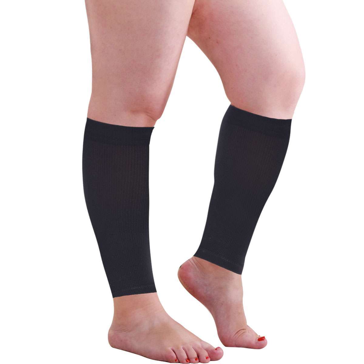Calf Sleeves Leg Support Compression Socks Running Shin Splint Varicose Vein USA