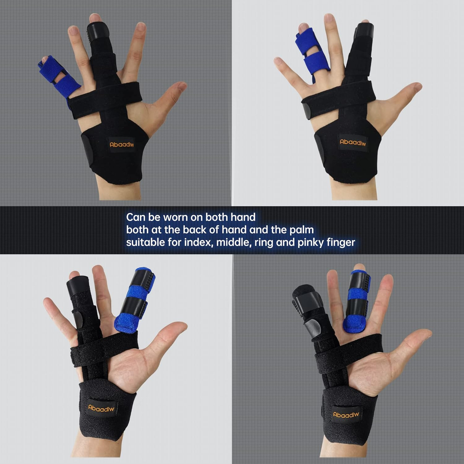 Trigger Finger Splint 2 Pcs, Adjustable Index Finger Splint, Finger Splint Middl