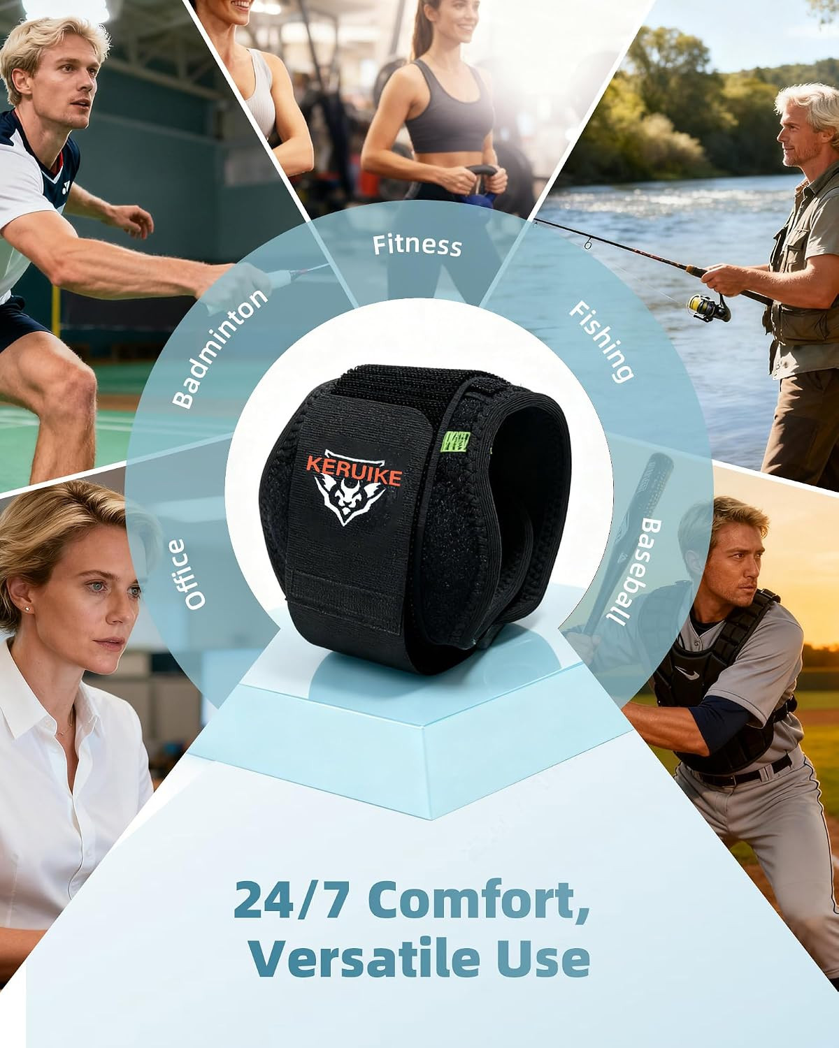 Tennis Elbow Brace for Tendonitis Adjustable Tennis Elbow Strap Golfers Elbow