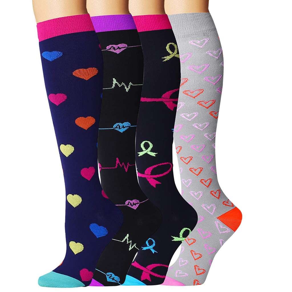 Wide Calf Compression Socks Men Women plus Size Knee High Support 20-30mmhg Sock