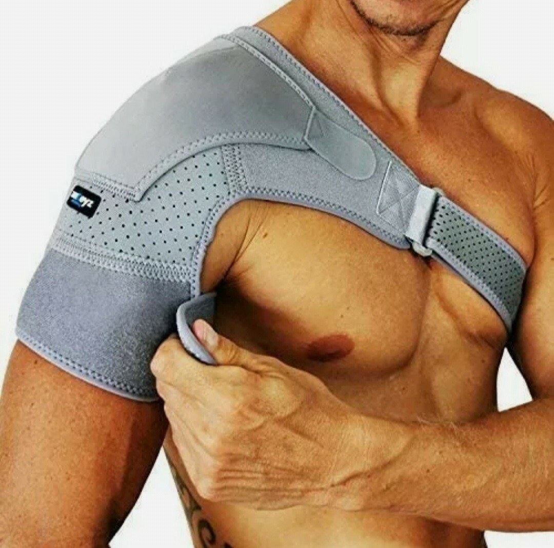 ZenKeyz Active Living Unisex Shoulder Brace / Color: grey / Size L/XL / New