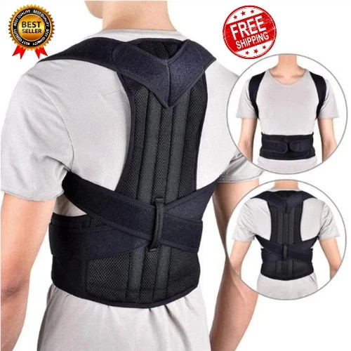 Reinforced Belt Lumbar Column Posture Corrector Vest Adjustable Back Support.