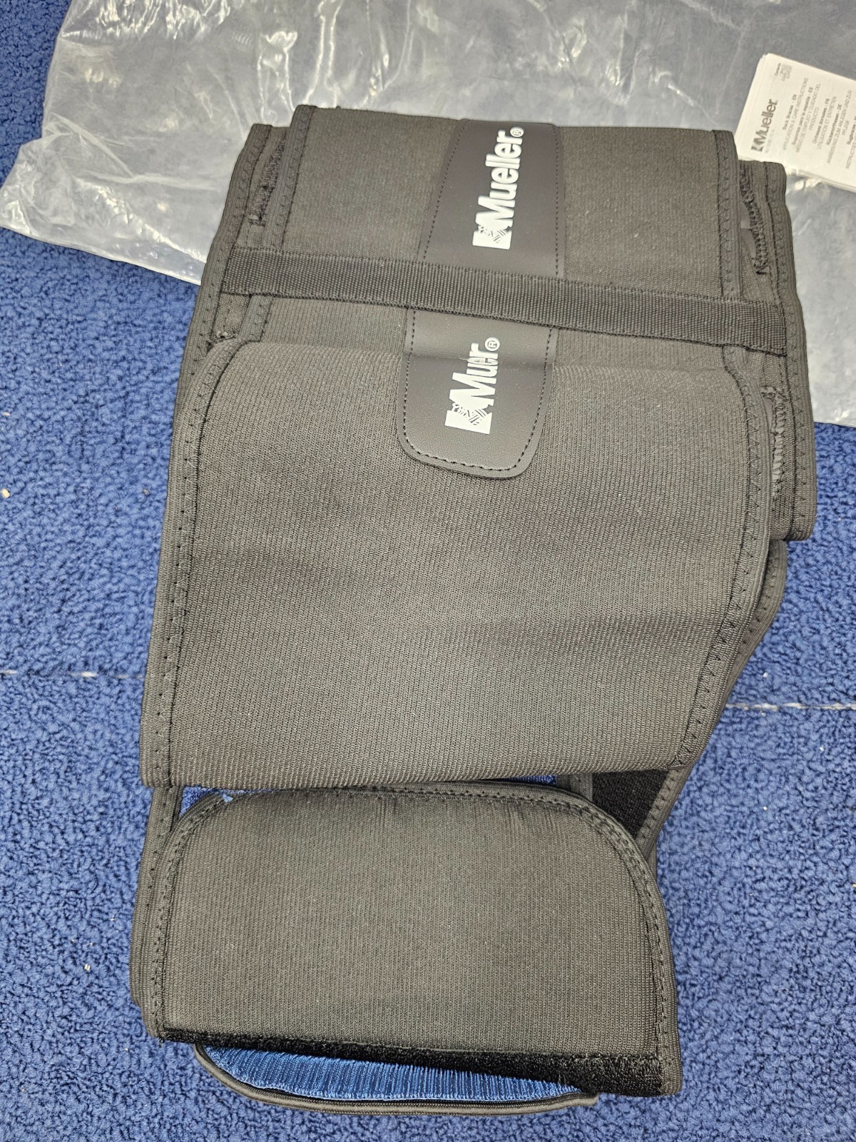 Mueller 64179 Lumbar Back Brace Removable Pad: Extended Plus Size (Black)
