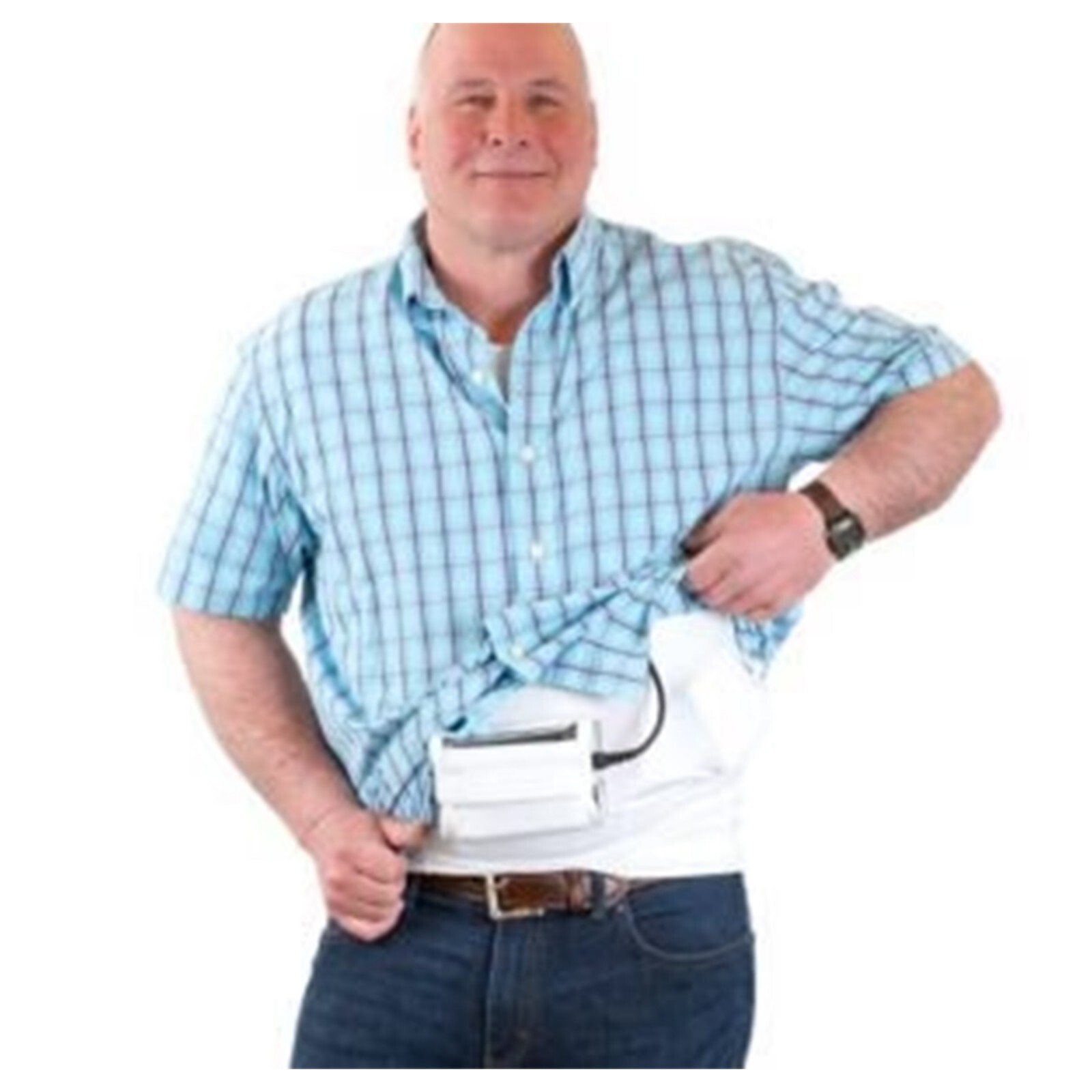 LVAD HeartMate Men’s Tank Top – Comfortable White Tops for LVAD Wear, S to 3XL