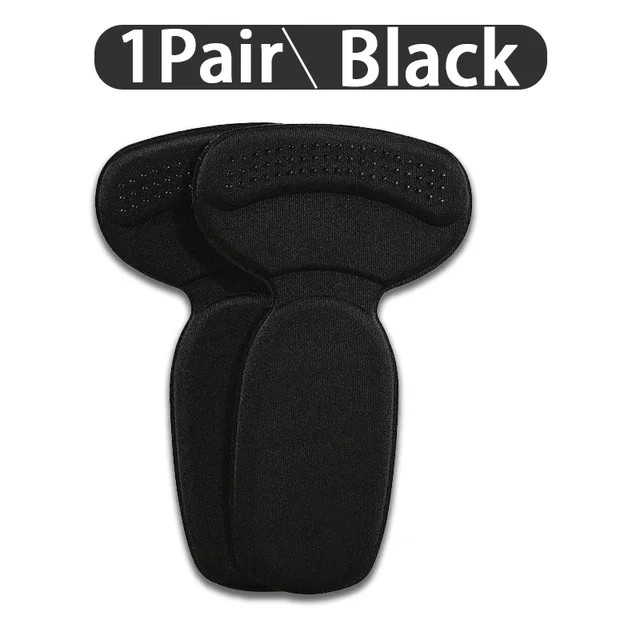 T-Shape Foam Heel Stickers Heel Protectors Shoe Pads for Too Big Shoes Reduce Si