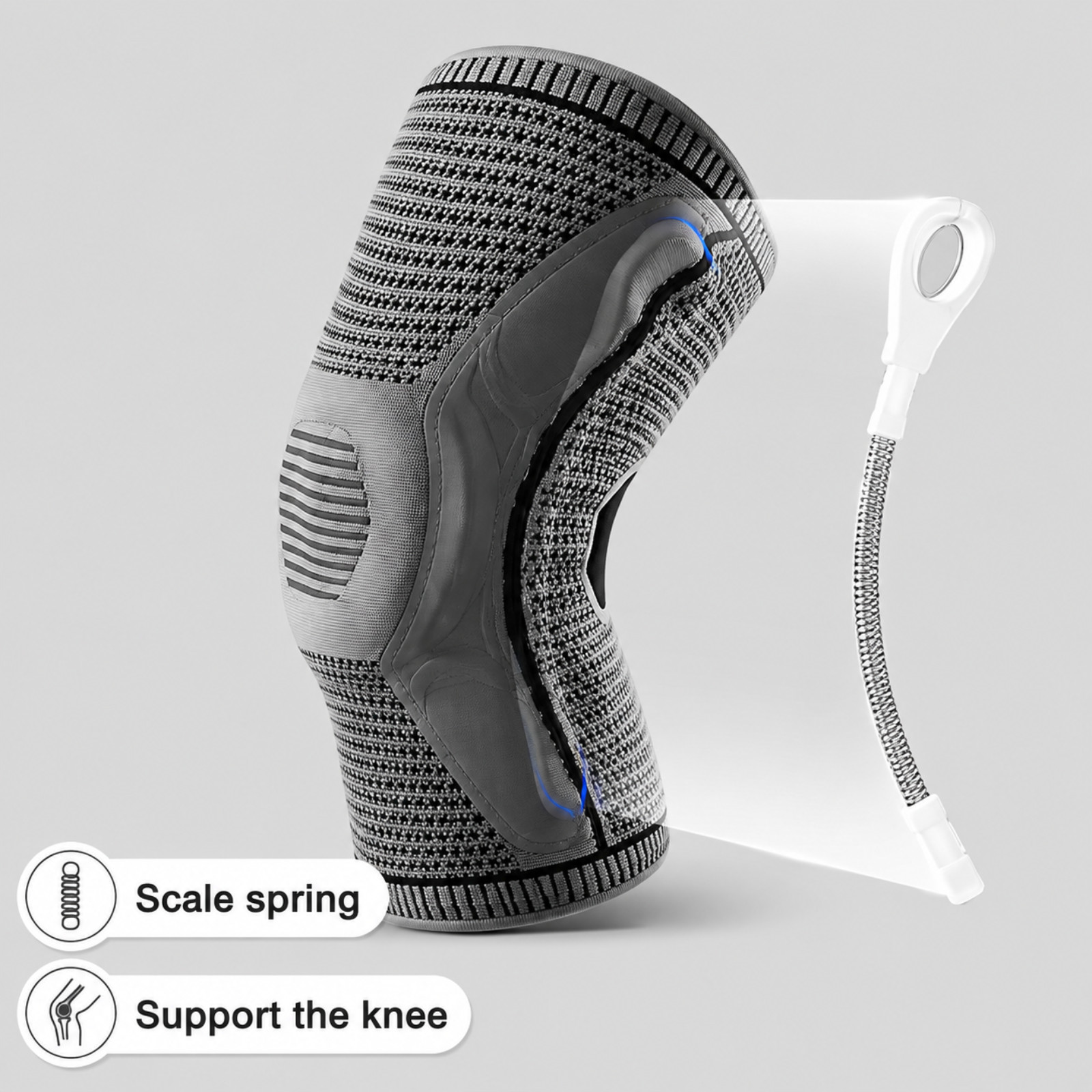 Knee Sleeves Compression Brace Support Sport Joint Injury Pain Arthritis Relief