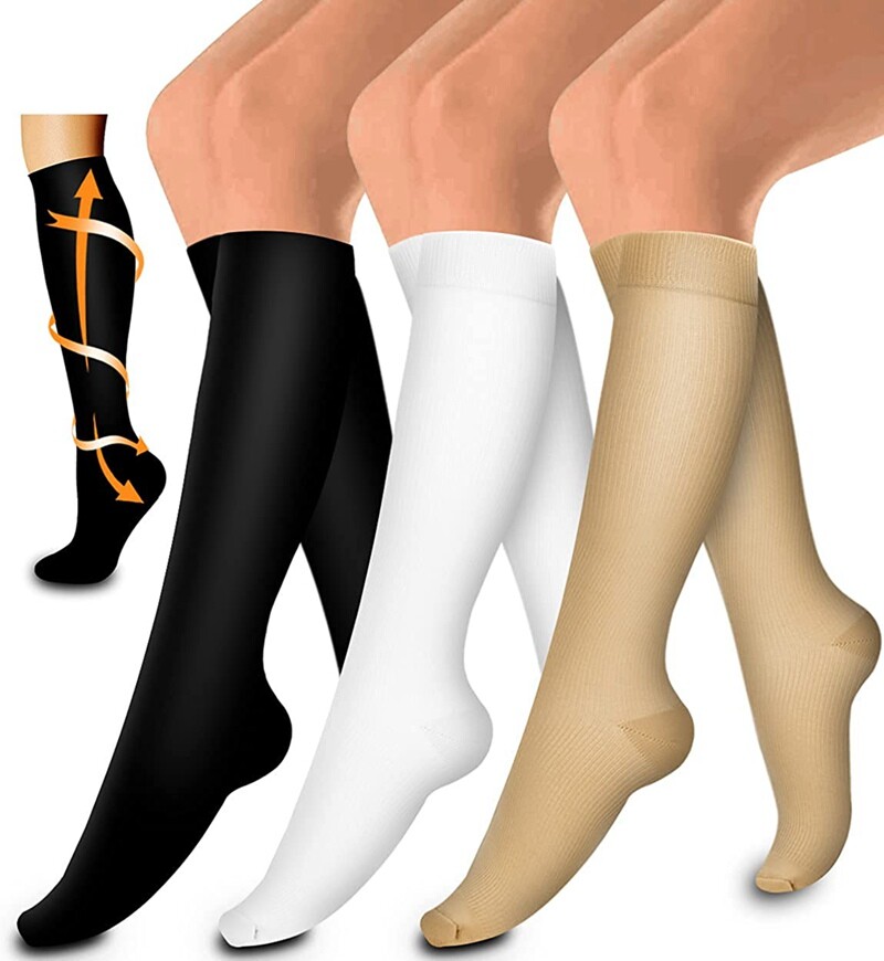 3 PAIRS – Medi Soft Below Knee Support Stockings Varicose Vein Compression Sock