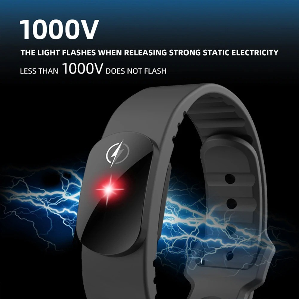 Adjustable Anti Static Wrist Strap Wireless ESD Grounding Bracelet Universal