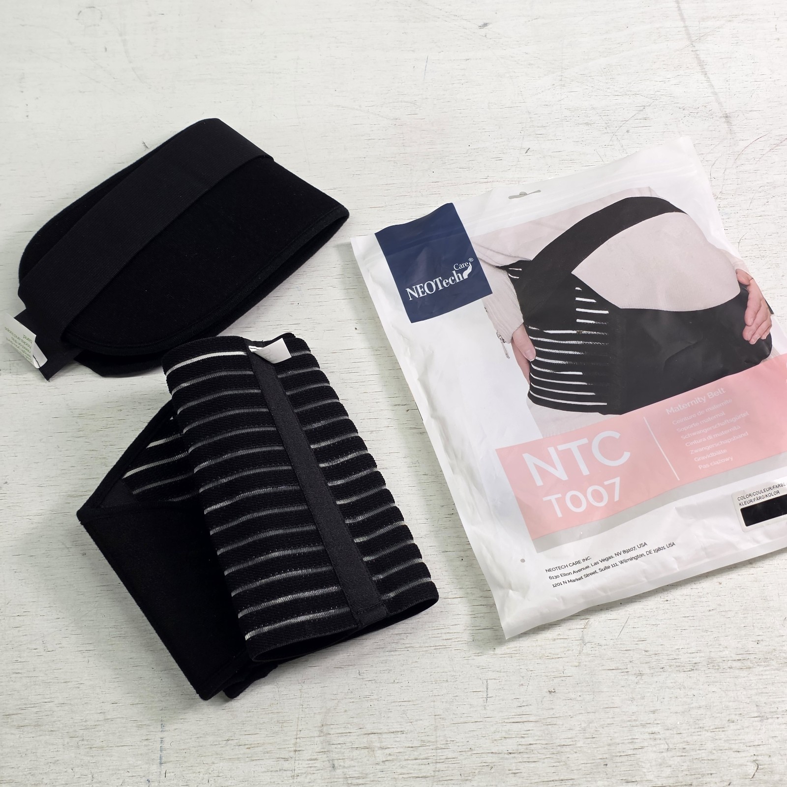 NeoTech Lightweight Maternity Belt Band Breathable Belly Support Brace Abdomen M