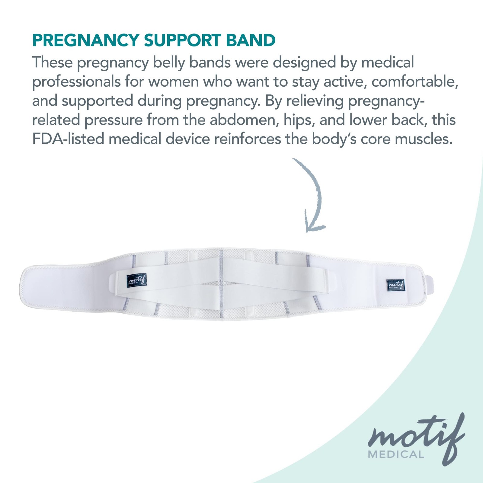 Pregnancy Back Brace – Breathable, Adjustable Pregnancy Belly Back Brace – Ma…