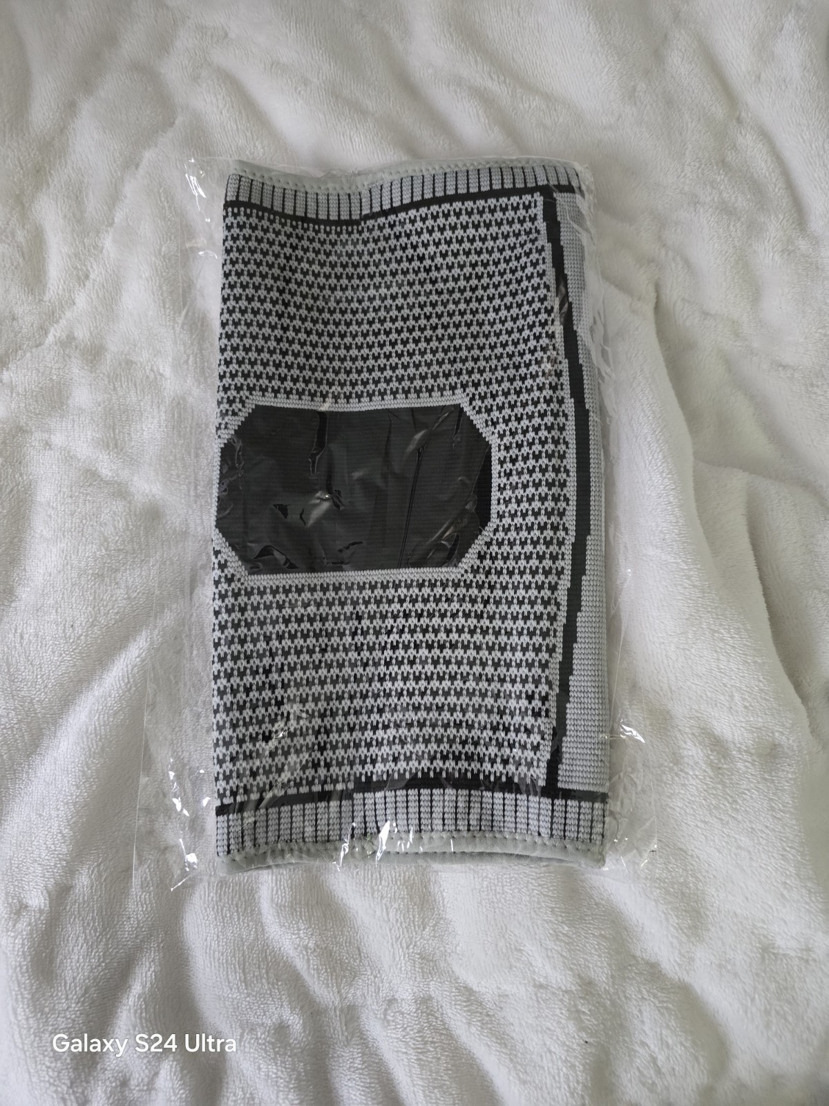 Gray Black Nylon Knee Compression Sleeve Size F RN003300236