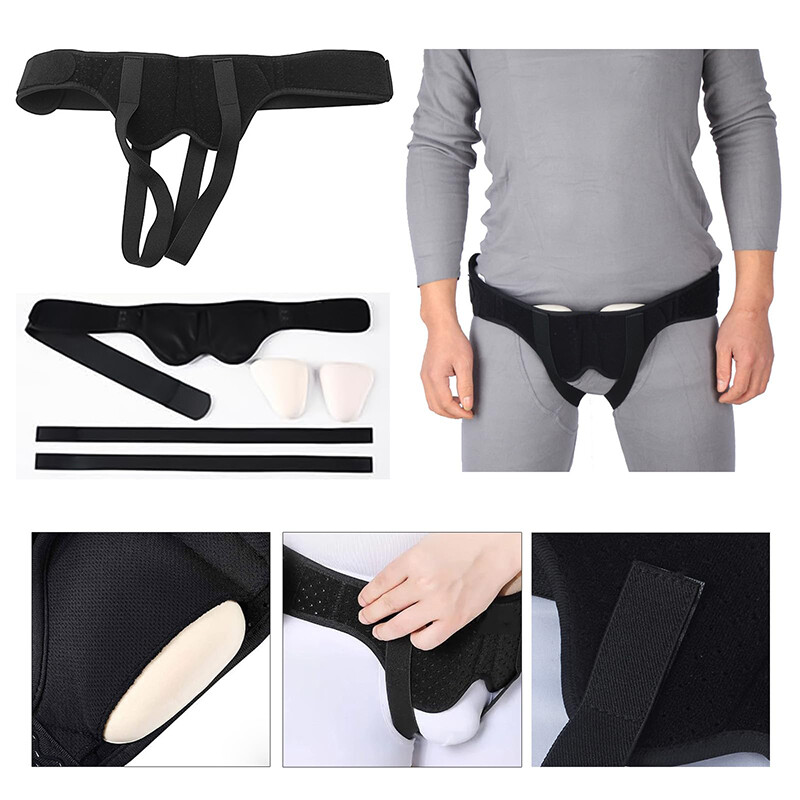 Inguinal Groin Hernia Guard Truss Support Belt Double Side Compression Unisex US