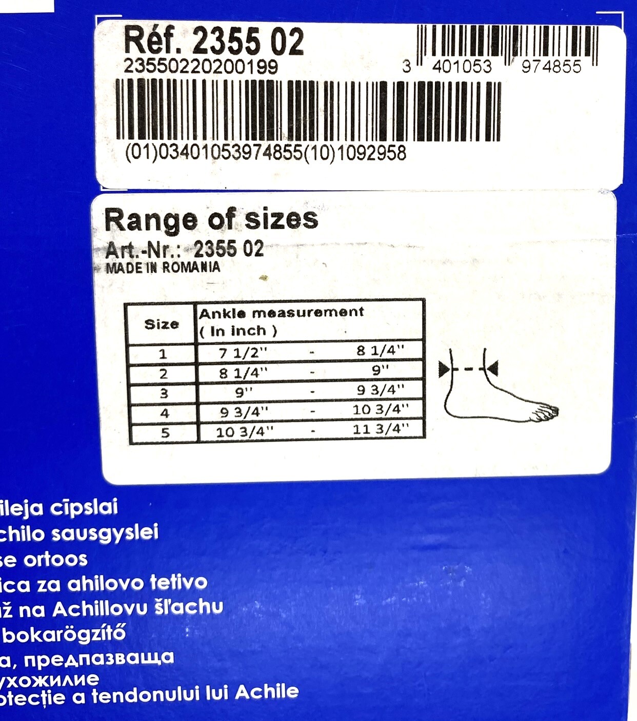 Thuasne Silistab Achillo – Achilles Tendon Ankle Support – All Sizes