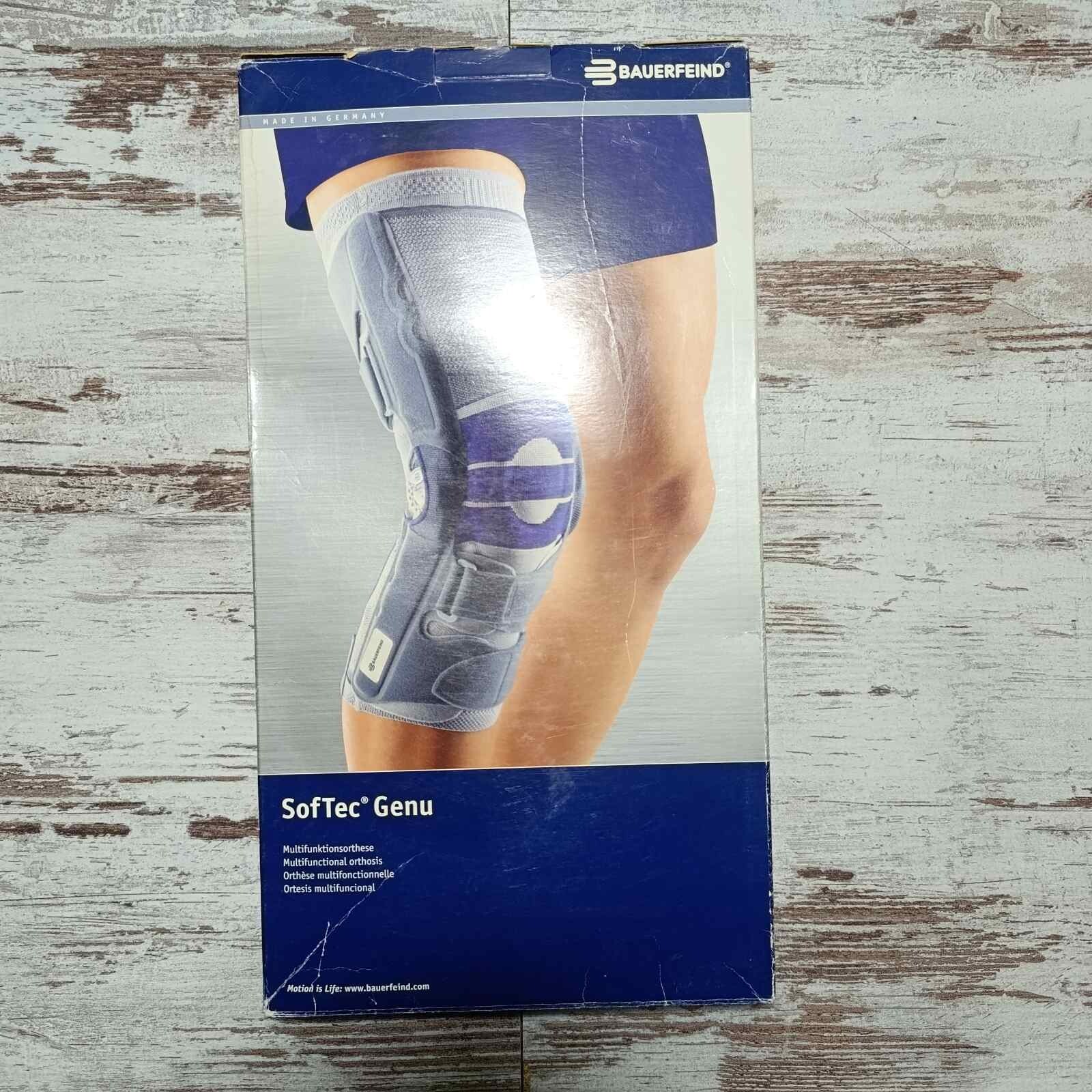 Gr. 1 Left Bauerfeind SofTec® Genu Advanced Knee Joint Brace Patella Support