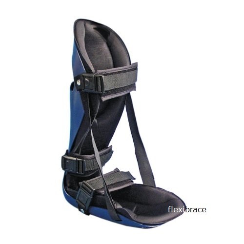 Night Splint Plantar Fasciitis Achilles Tendonitis Heel Spurs (Black and Blue)
