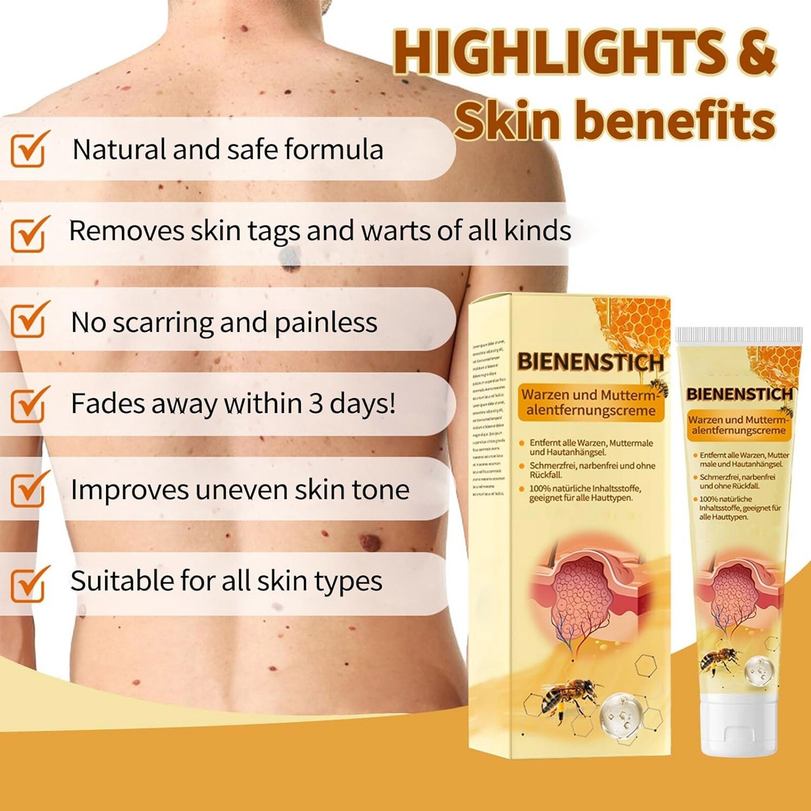 ZOENCGZ Bee Venom Pro-Grade Gel Repair Cream Hydrating Moisturizing Men&Women