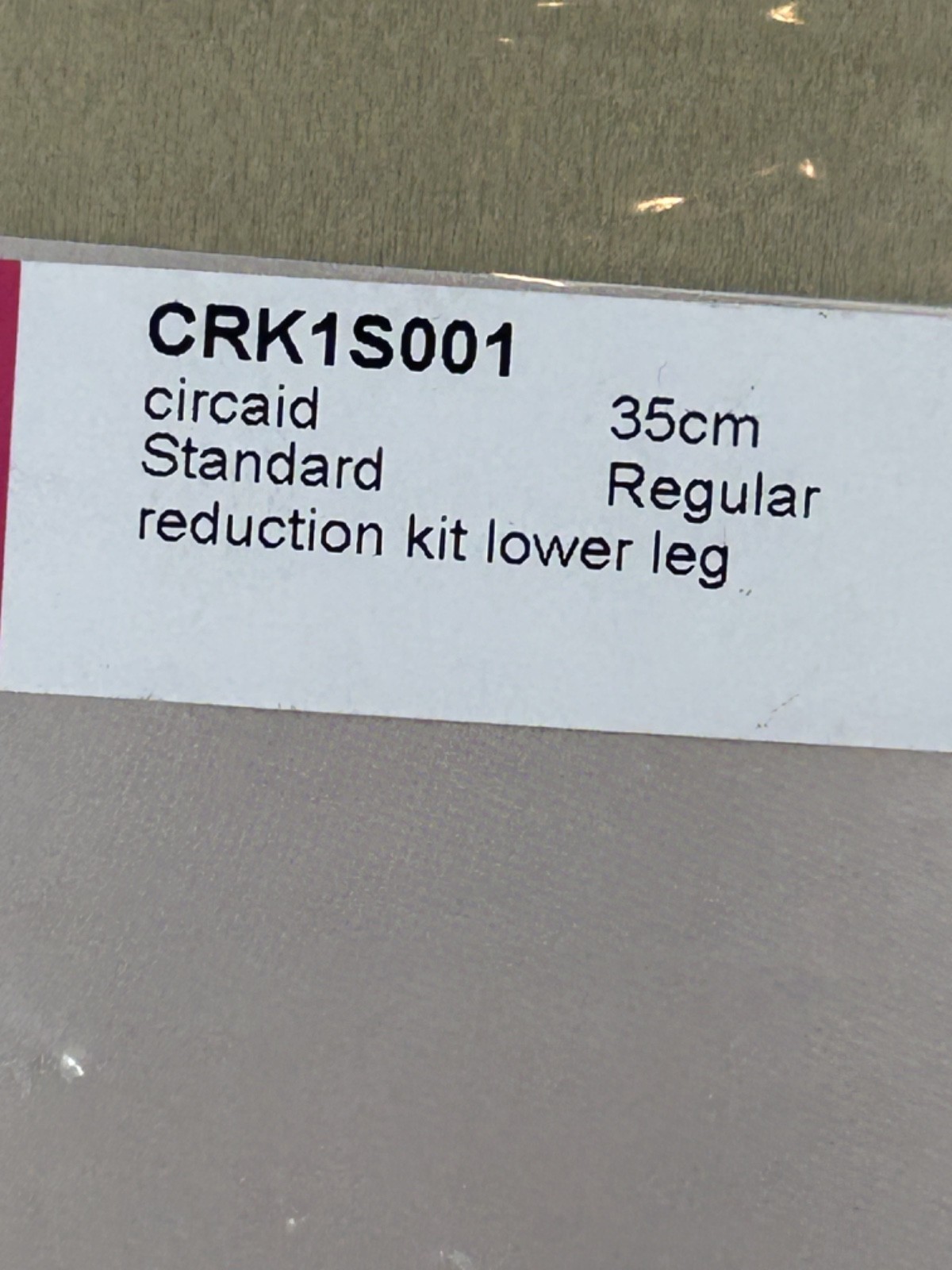 NEW Circaid Reduction Kit Lower Leg CRK1S001 35cm Regular Compression System B30