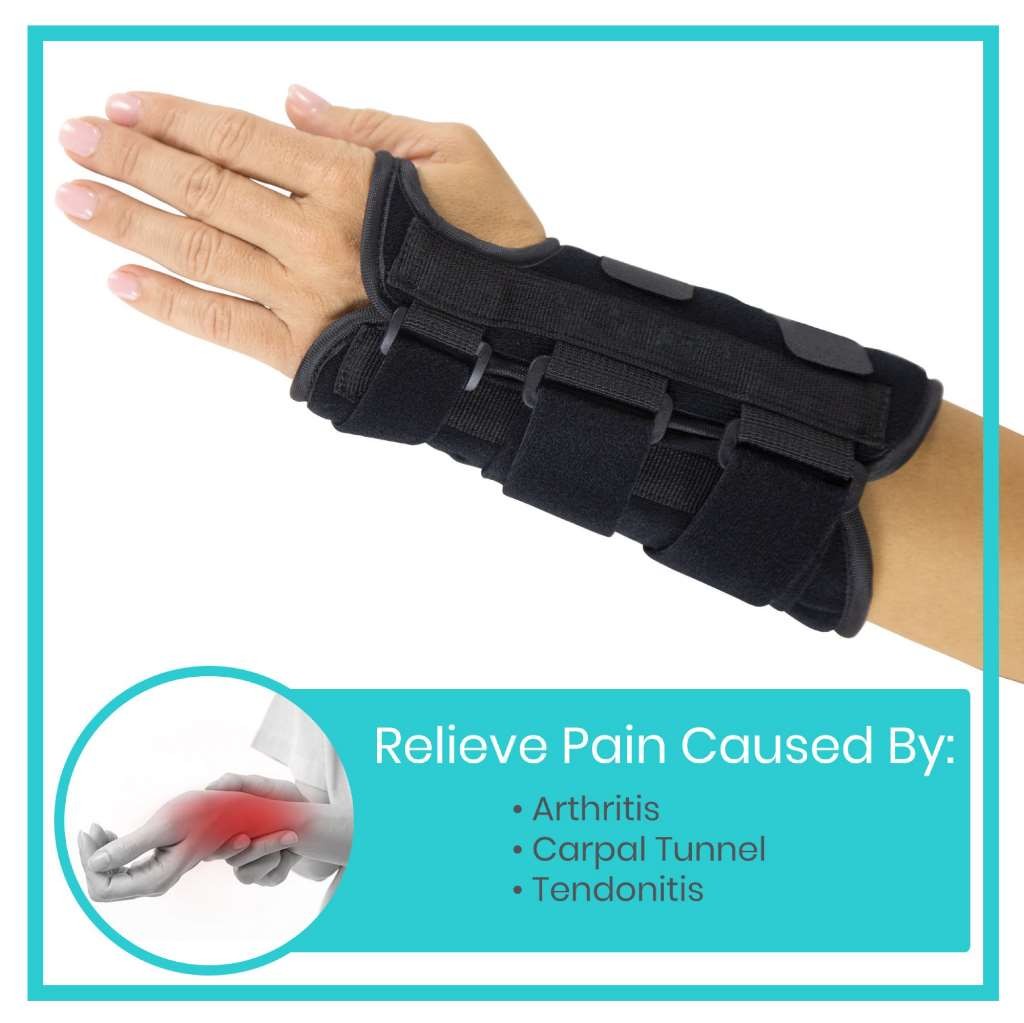 VIVE Advanced Wrist Brace Left Hand (Black) One Size
