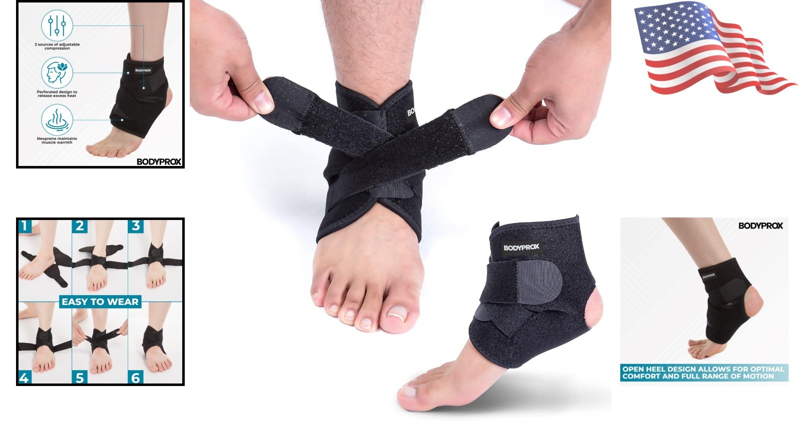Ergonomic Ankle Brace – Comfortable Compression for Running, Sports & Daily Use