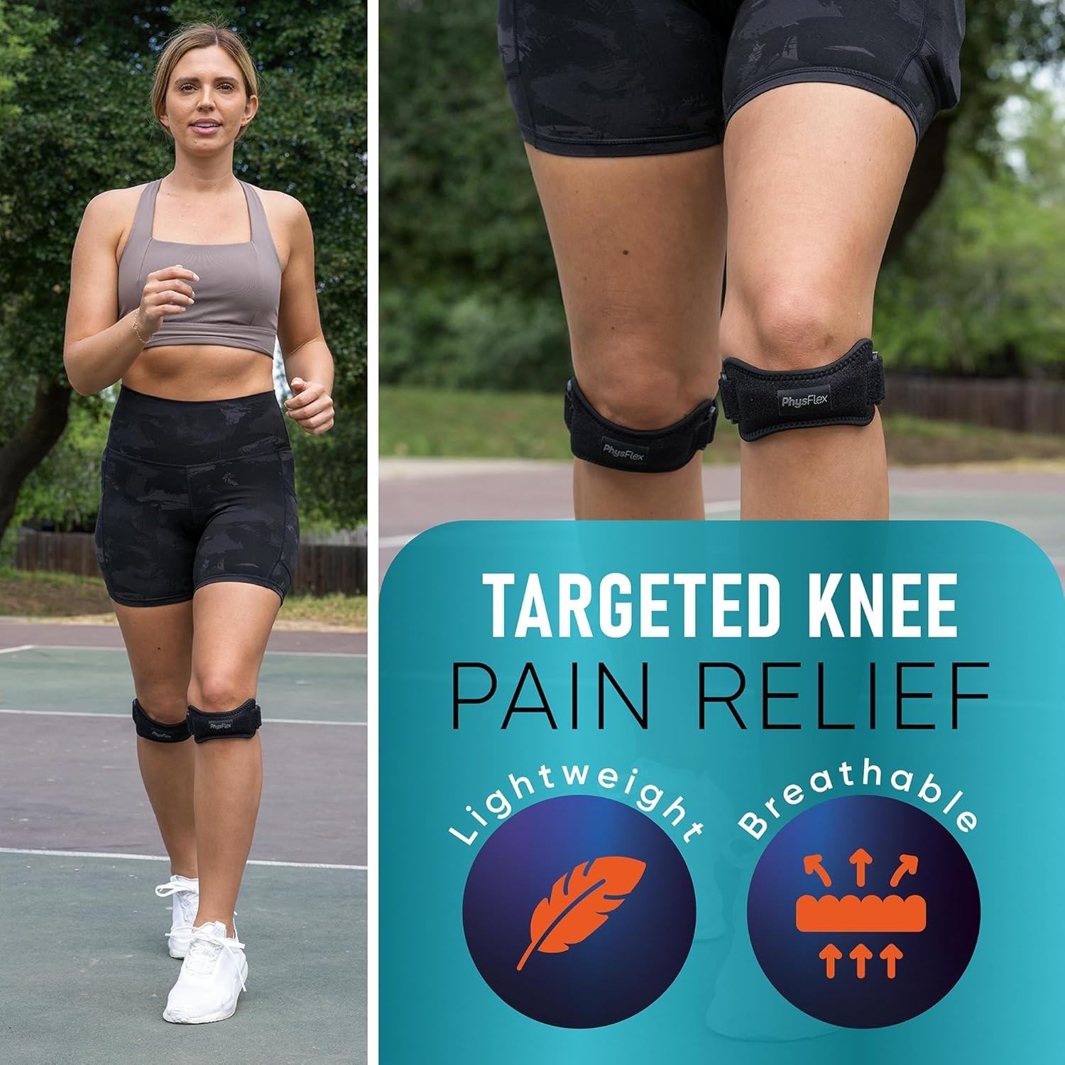 2 Pack Adjustable Patella Knee Braces – Support & Pain Relief for Active Adults
