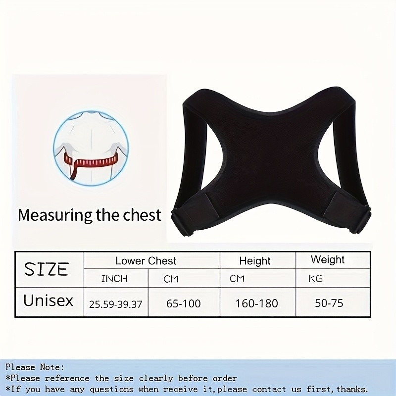 Adjustable Posture Corrector Back Shoulder Support Correct Brace Belt Men Women
