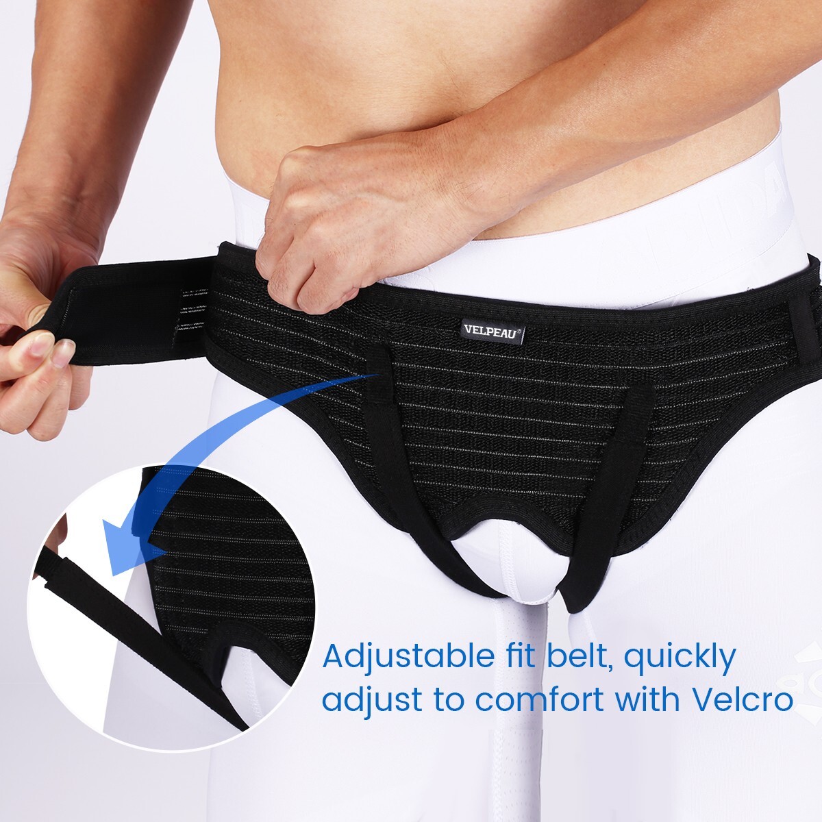 Men Inguinal Hernia Support Belt Double Groin Hernia Pain Relief Truss Brace