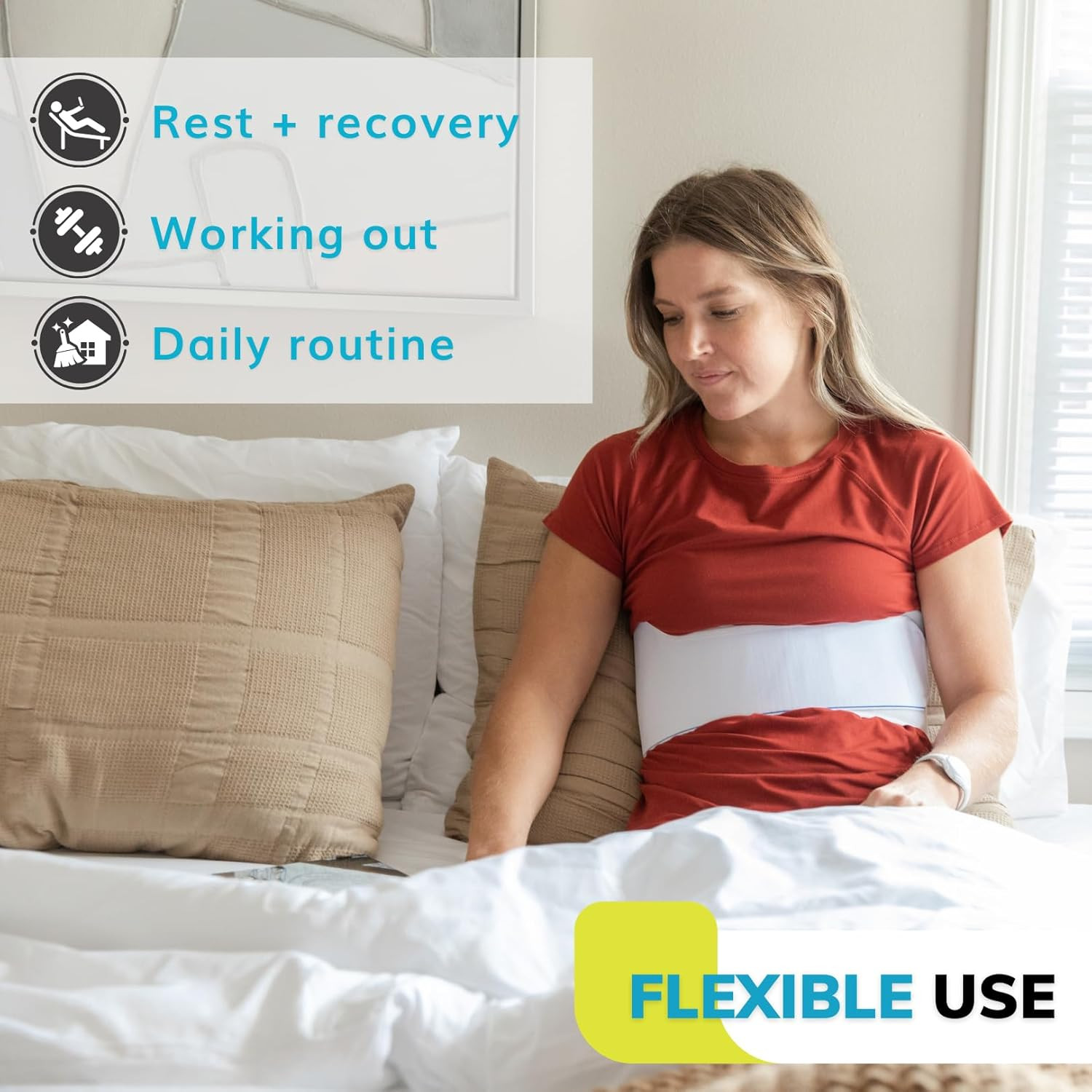 Rib Injury Binder Belt – Universal Brace for Men, Broken, Fractured, or Cracked