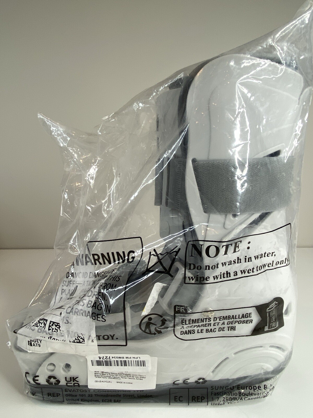 AIr Pump Walking Boot Walker Shoe for Ankle Heel Achilles Recovery LARGE