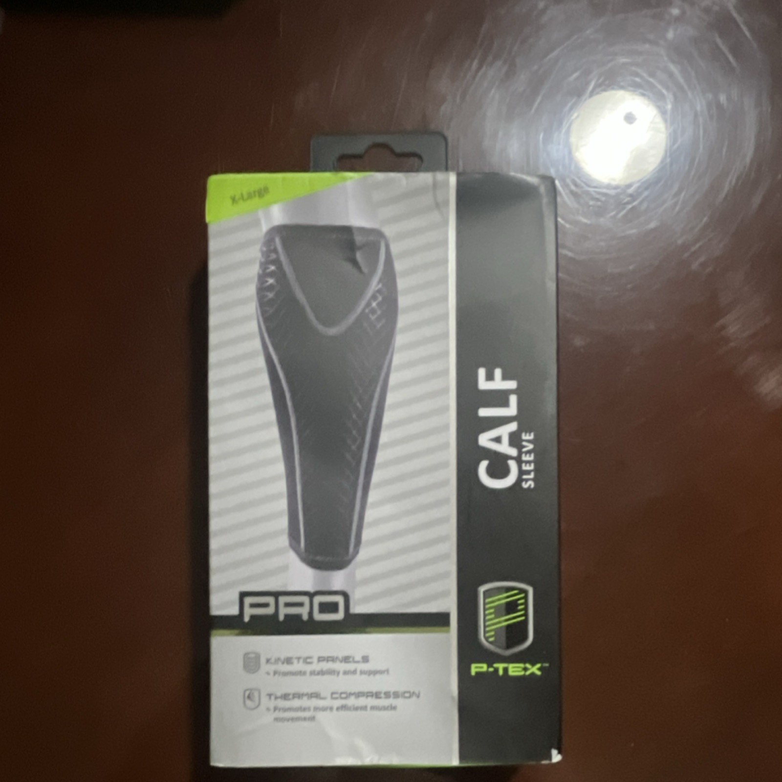 P-TEX PRO Calf Sleeve X-Large Black Kinetic Paneling Thermal Compression